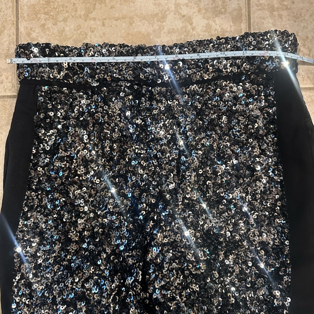 NEW $169 Zara Silver Black Sequin Dress Pants Limited Edition 2674/100 XS Small - Picture 15 of 16